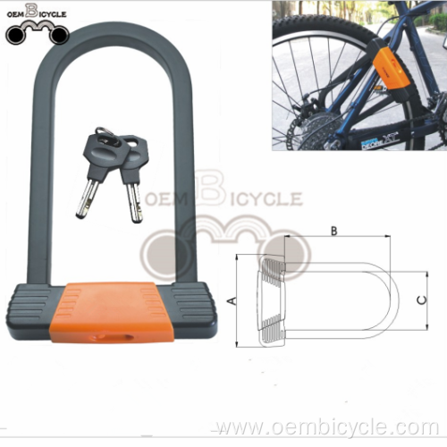 Heavy Duty Bike Locks Anti-theft Bicycle U Lock with 2 Keys
